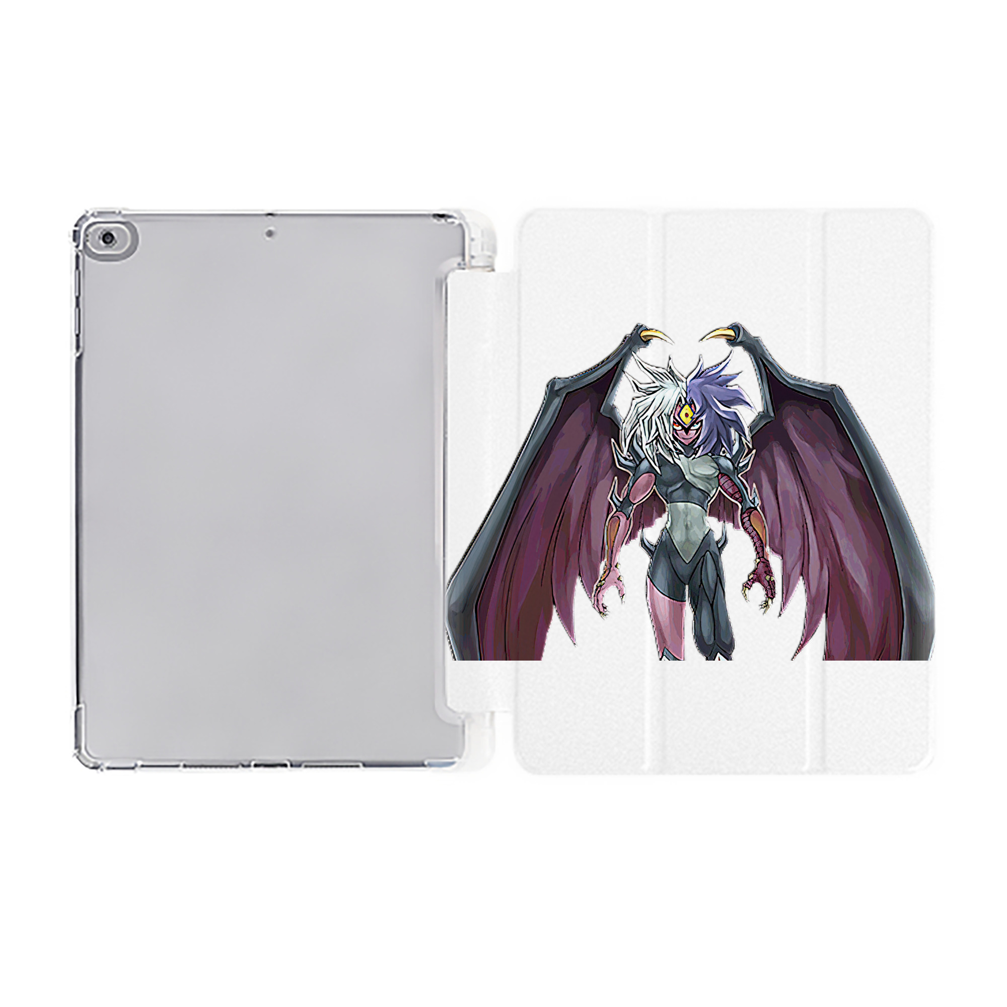 （画像用） 遊☆戯☆王 Yu-Gi-Oh! IPad ケース ペン収納付き 三つ折りスタンド PUレザー×シリコン 対応機種9.5/10.5/10.9インチ